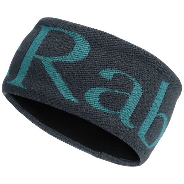 RAB KNITTED LOGO HEADBAND EBONY 23 1 RAB KNITTED LOGO HEADBAND EBONY 23