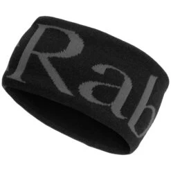 RAB KNITTED LOGO HEADBAND ANTHRACITE 23