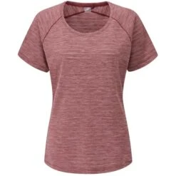 RAB WISP TEE WMNS DEEP HEATHER MARL 23